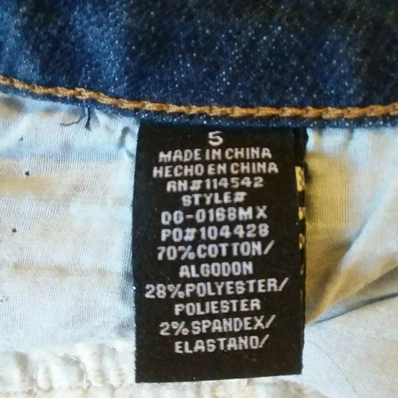 DOLLHOUSE Junior's Skirt Size 5 Blue Jean Denim - Picture 3 of 5